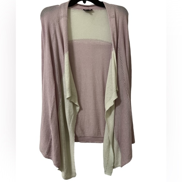 The Limited lilac medium purple ivory waterfall open pastel draped cardigan - Picture 11 of 16